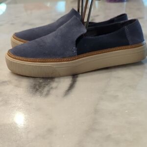 TOMS Women's Sunset Shoes Infinity Blue / Oceana Sued BlueSlip-On Sneakers Sz 7